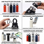 Gourde Magnétique MagCarry 710ml – Fixation Smartphone + Paille