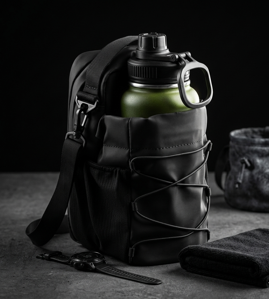 MagCarry — Sac de Sport Magnétique à Bandoulière avec Porte-Gourde